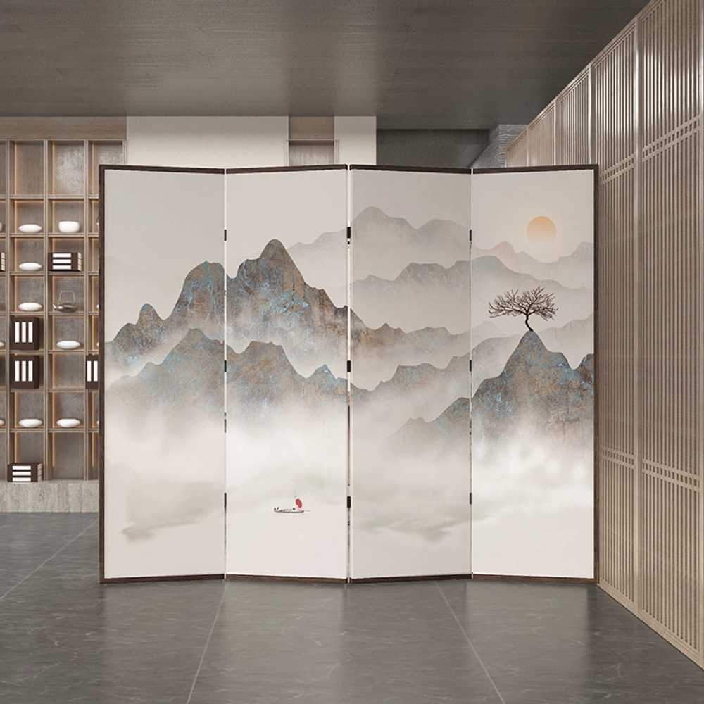 제사용병풍 칸막이 엔틱 설날 차례 가림막 환갑 잔치 폭40CMx높이180CM(4칸) - 상세 이미지 5
