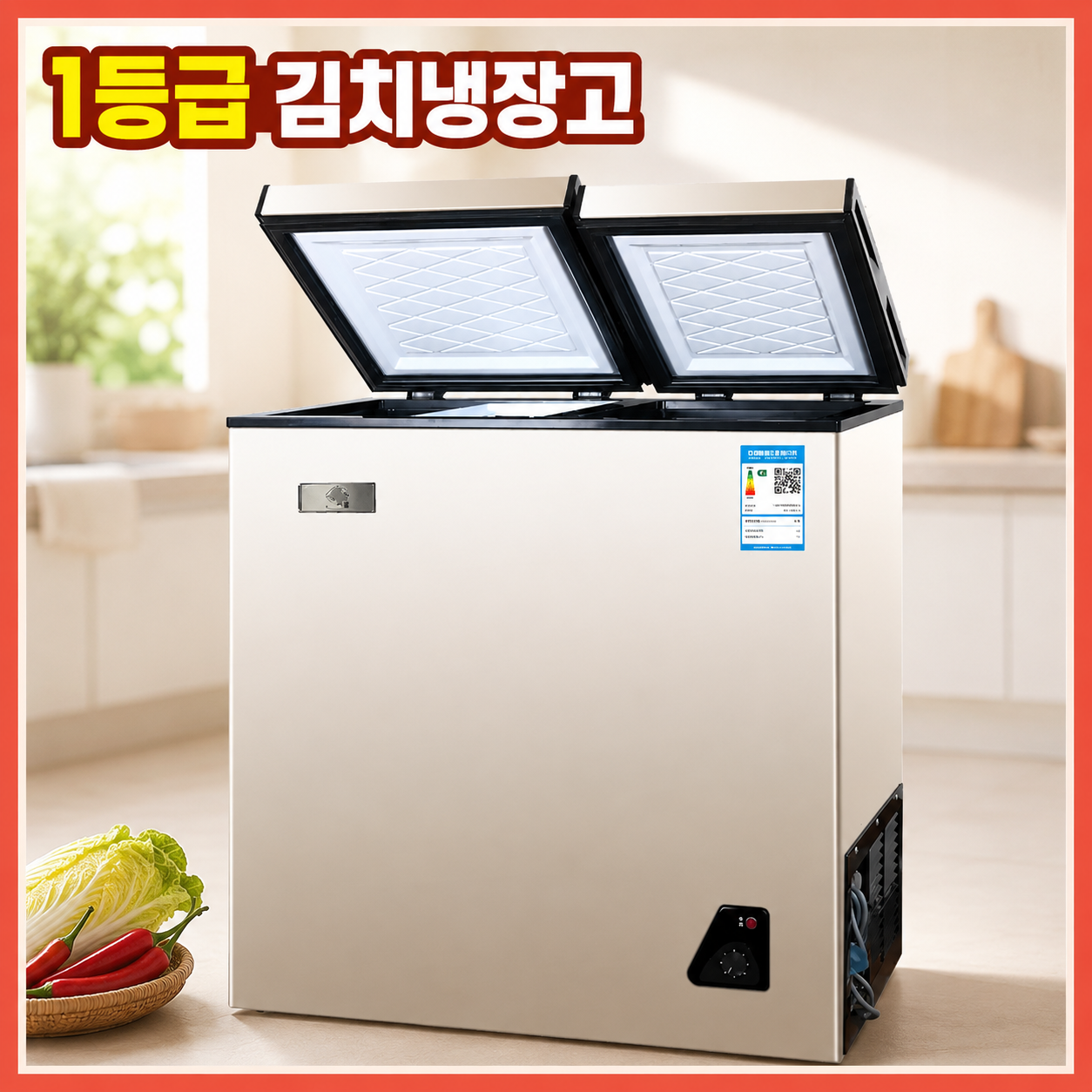소형김치냉장고1등급 에너지효율 냉장고 미니 119L 단일문 40kg 1등급 두꺼운 - 상품 이미지