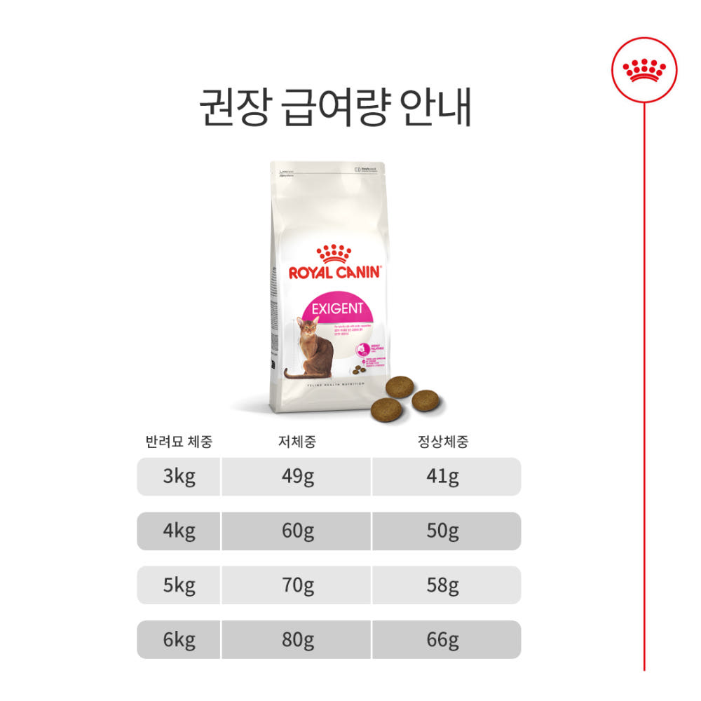 로얄캐닌 엑시전트2kg 입맛까다로운 고양이사료 닭,오리, 4kg, 1개 이미지 6