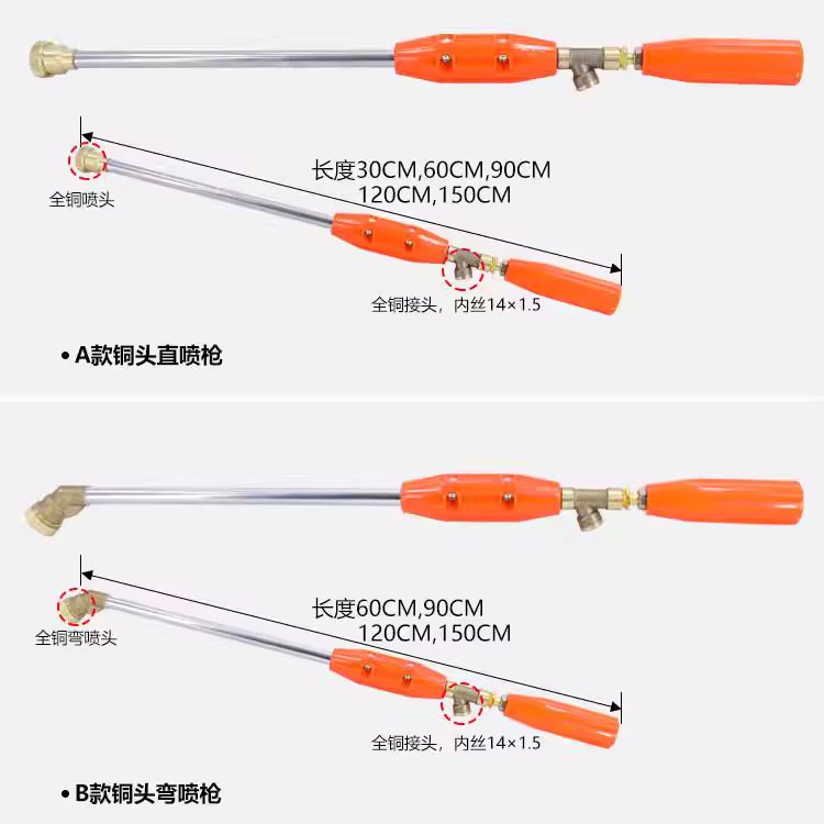 고압 농약대 노즐 분무기 부품 노즐대 안개 대포 살포 60형 - 상세 이미지 2