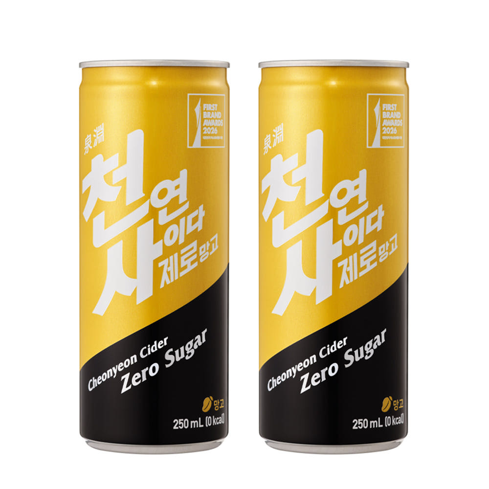 천연사이다 제로 망고 250ml X 30캔