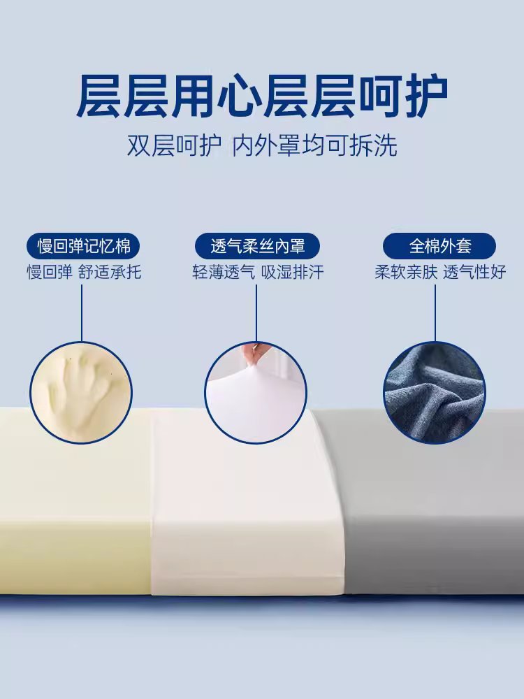 라텍스 긴베개 대형 바디필로우 사각 낮은 편한 150cm 120cm 낮은베개 (외부커버 없음) 이미지 6