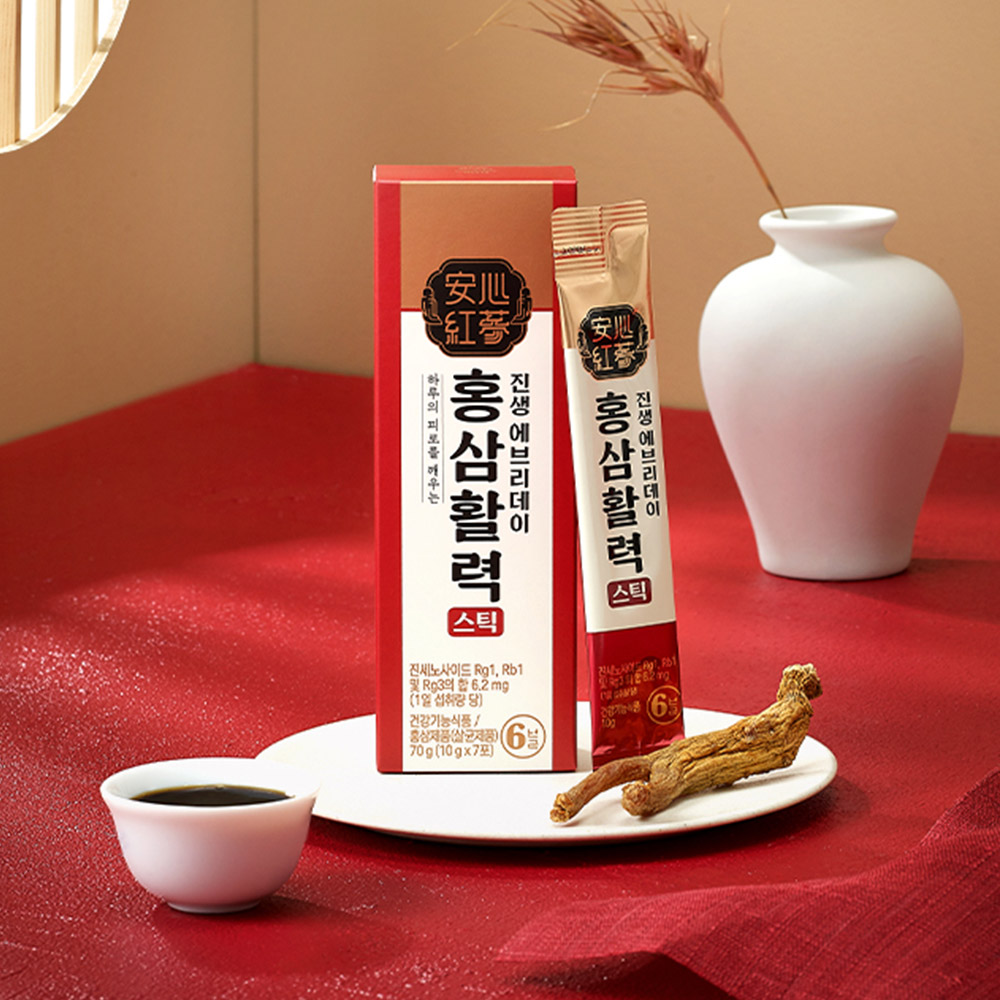 웰라이프 진생에브리데이 홍삼활력스틱 10g, 7포, 1개 - 상품 이미지