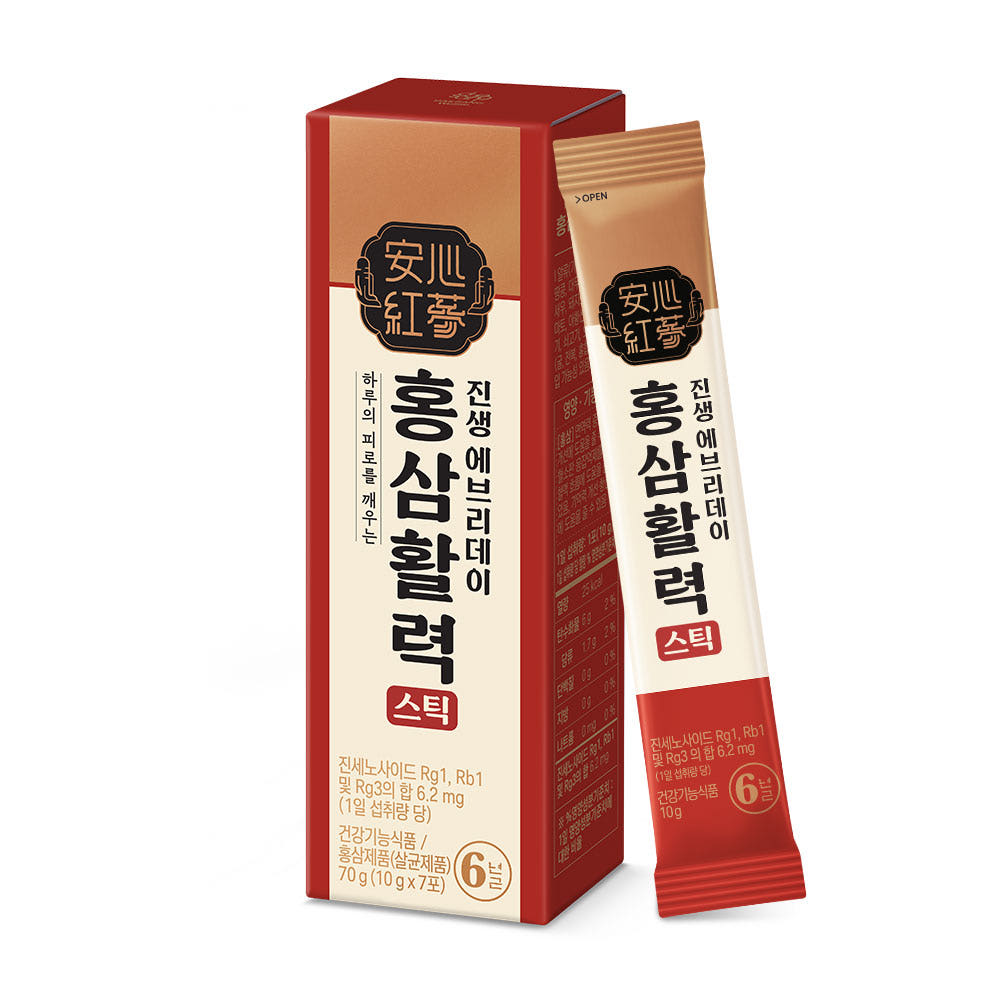 웰라이프 진생에브리데이 홍삼활력스틱 10g, 7포, 1개 - 상세 이미지 2