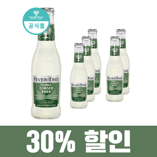 피버트리 프리미엄 진저비어 200ml, 6개 - 상품 이미지