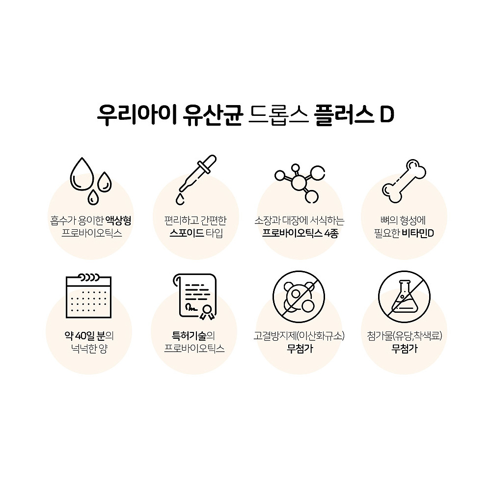 더데이 신생아 키즈 어린이 영유아 액상 유산균 드롭스 비타민D 10ml, 1개 - 상세 이미지 2