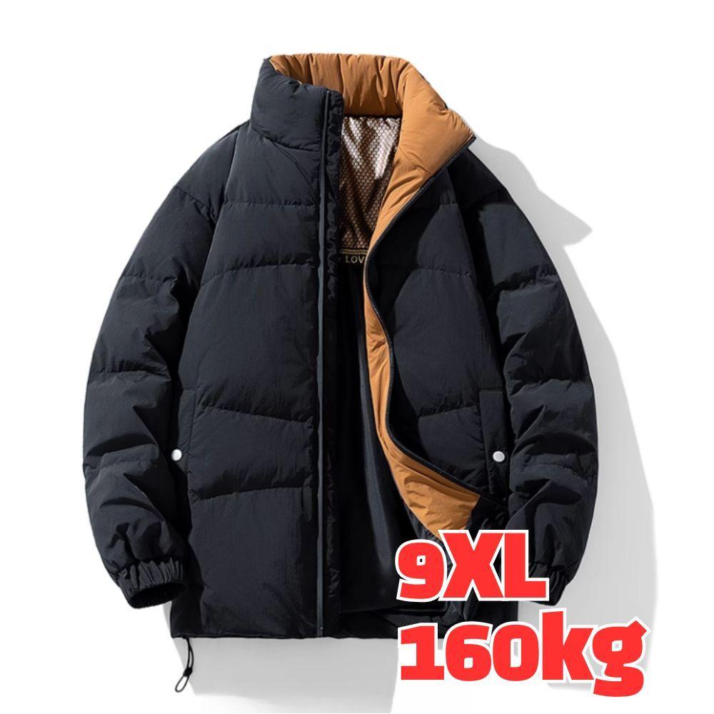 남자 빅사이즈 8XL 오리털 패딩 오버사이즈 숏패딩 겨울 점퍼 다운 방한 - 메인 이미지