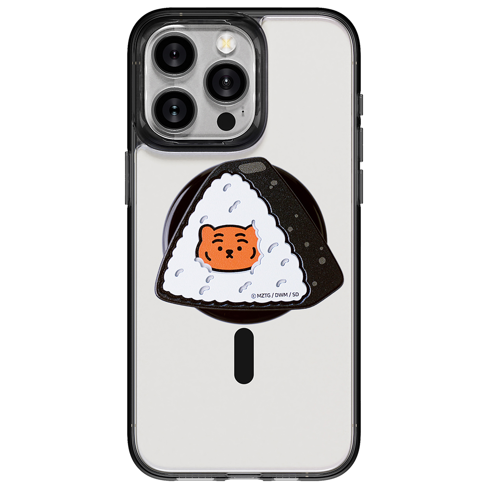 무직타이거 뚱냥이 오니기리 3D 매트 모션 맥세이프 그립톡 스마트톡 - 상품 이미지