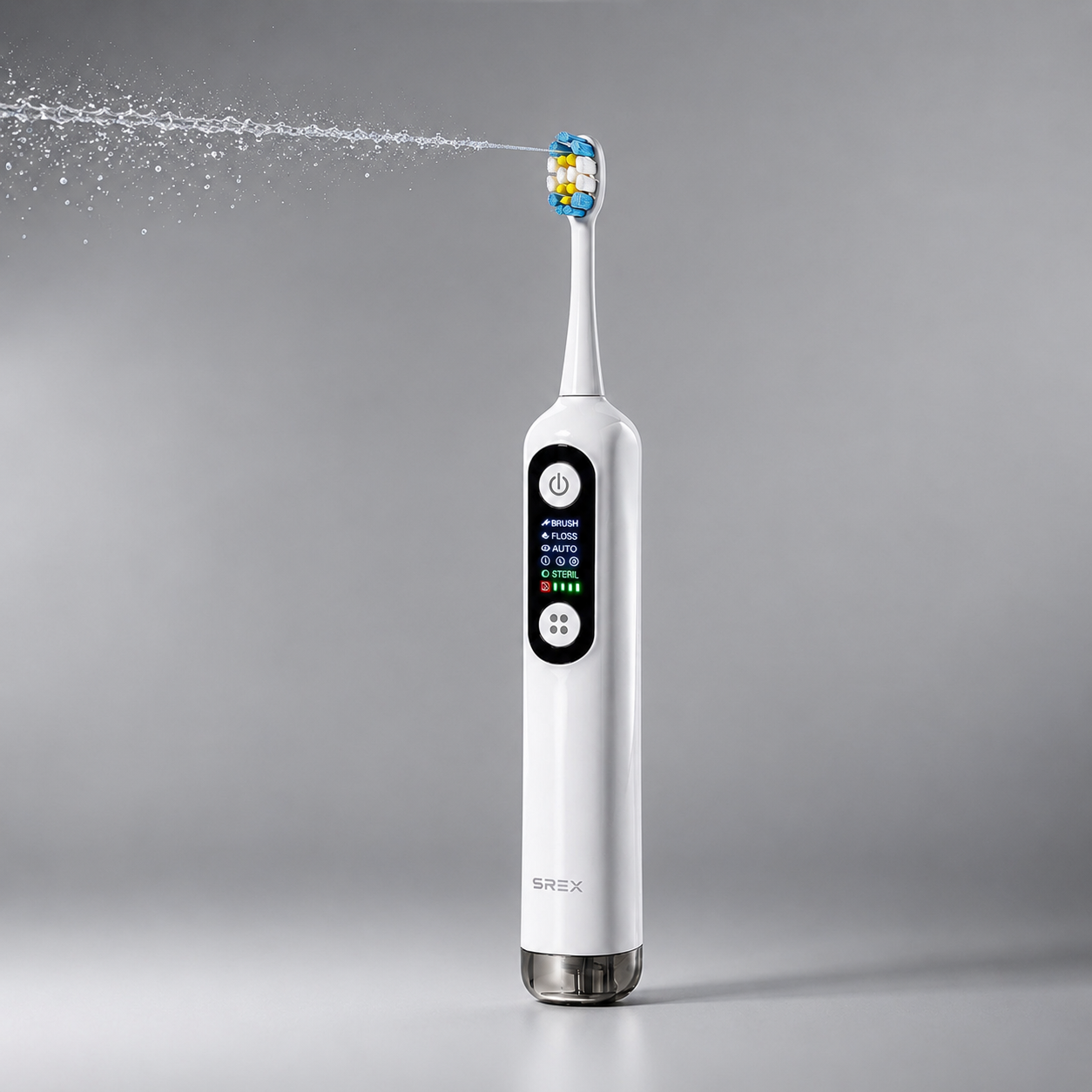 SREX 2in1 전동칫솔 구강세정기 토탈케어 40도 스윙 하이브리닉 하이드로젯 프로 3X 이미지 2