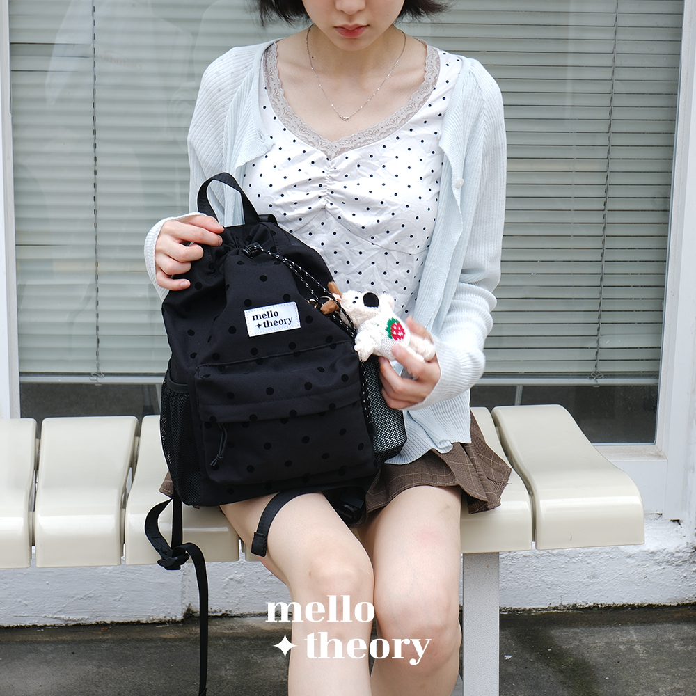 JOY STRING MINI BACKPACK - 블랙도트 조이 스트링 미니백팩 - 상품 이미지
