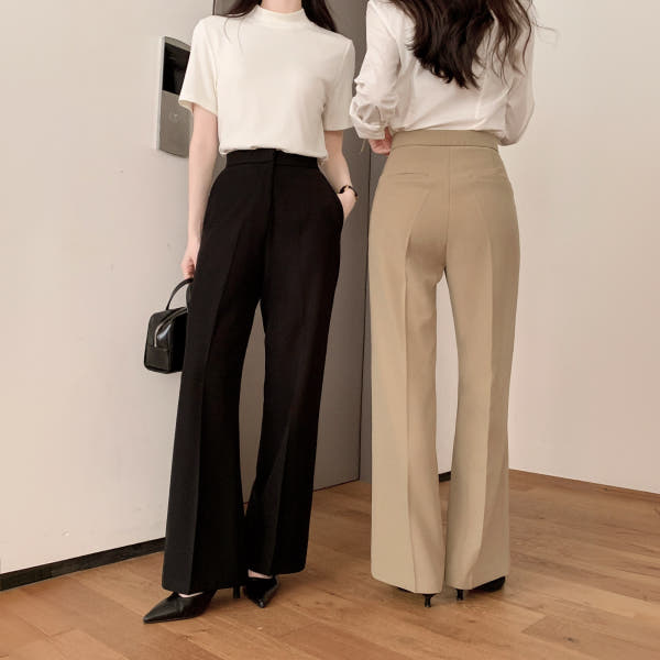 아뜨랑스 2기장 히든밴딩 스트레이트 슬랙스 ps5940