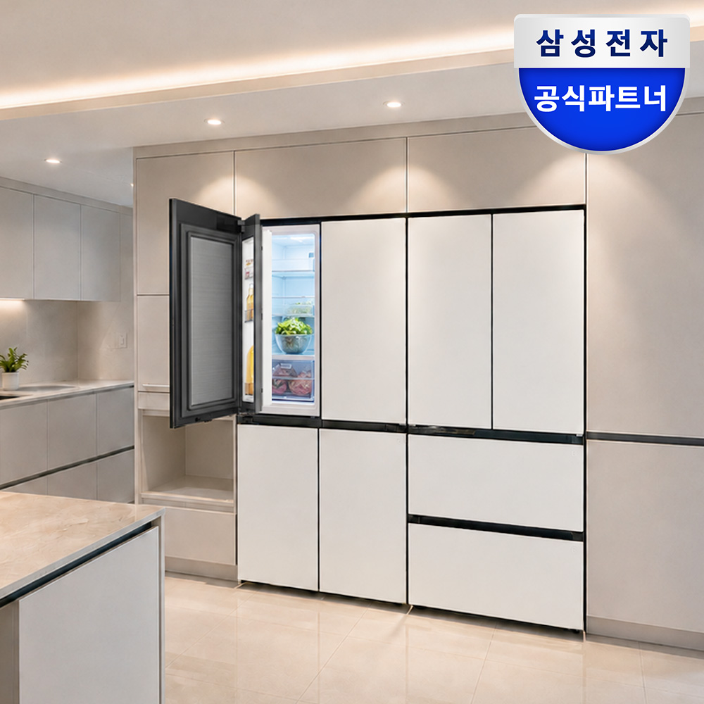 삼성 냉장고 김치냉장고 키친핏 세트 푸드쇼케이스 RM70F63M2A RK70F42M2A - 상품 이미지
