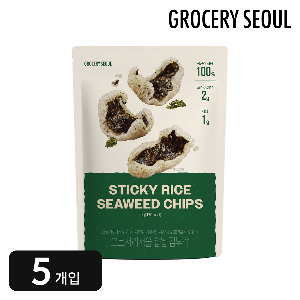 그로서리서울 찹쌀 김부각 30g 5개입 - 상품 이미지