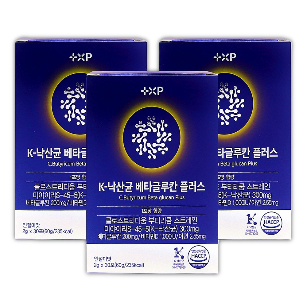 K 낙산균 베타글루칸 면역 아연 함유 이뮨케어 프로바이오틱스 유산균 30포, 3개 - 상세 이미지 2