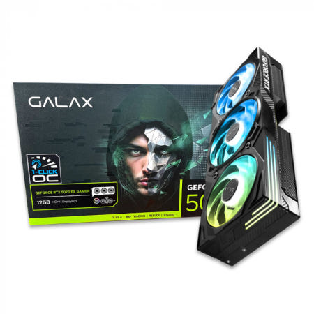 -갤럭시 GALAX 지포스 RTX 5070 EX GAMER BLACK OC D7 12GB-