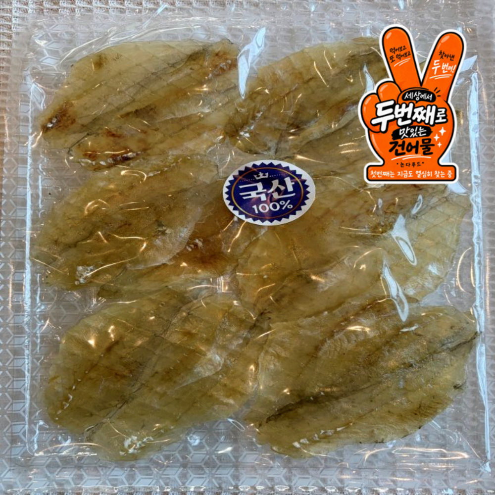 [논다푸드] 100% 국내산 두툼하고 쫄깃한 통살 쥐포 맥주안주 160g , 230g - 상품 이미지