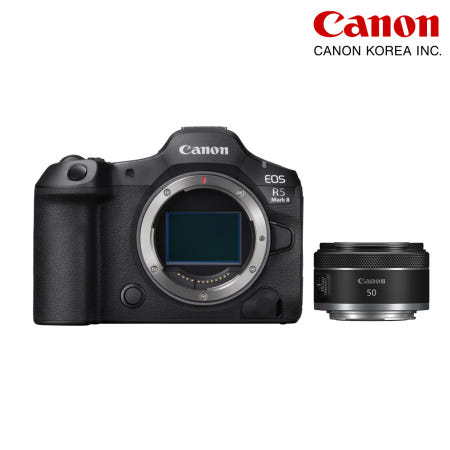 캐논 공식총판 정품 EOS R5 Mark II BODY+RF 50mm F1.8 STM 풀프레임 미러리스 카메라
