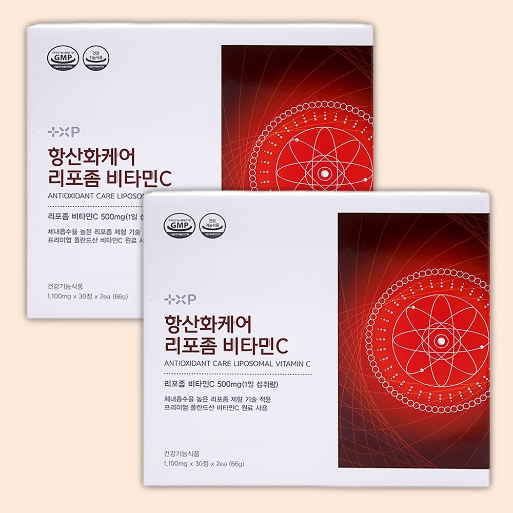 흡수율 높은 항산화케어 리포좀 비타민C 중성 비타민씨 비타민하우스 고함량 60캡슐, 2개 - 상품 이미지