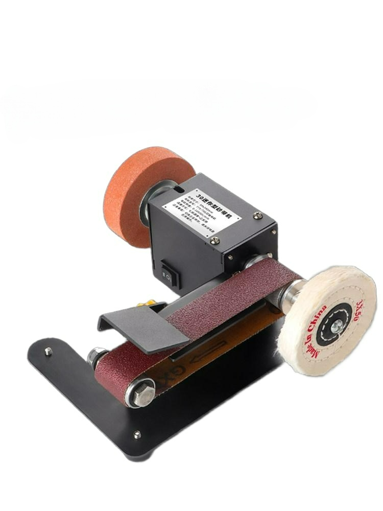 미니 탁상 벨트샌더 금속 목재 연마 폴리싱 광택 다기능 작업공구 250w 벨트 샌더 7 단 1 - 상품 이미지