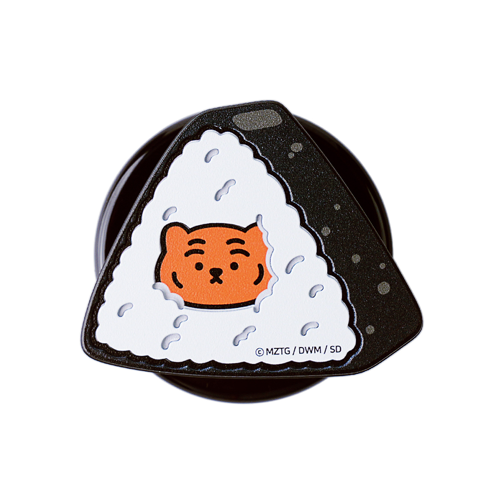 무직타이거 뚱냥이 오니기리 3D 매트 모션 맥세이프 그립톡 스마트톡 - 상세 이미지 2