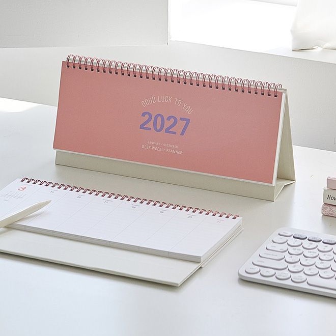 테이블토크 2027 위클리 플래너 2027년 데스크 스케줄러 주간 27년 스탠딩 탁상 - 상세 이미지 4
