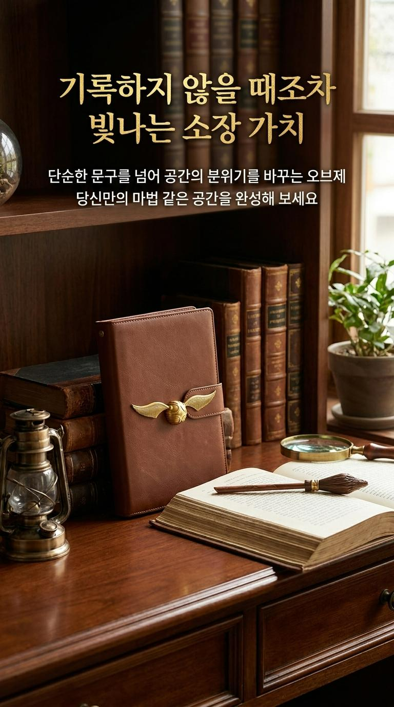 해리포터 골든 스니치 퀴디치 파이어볼 다이어리 A5 - 상세 이미지 5