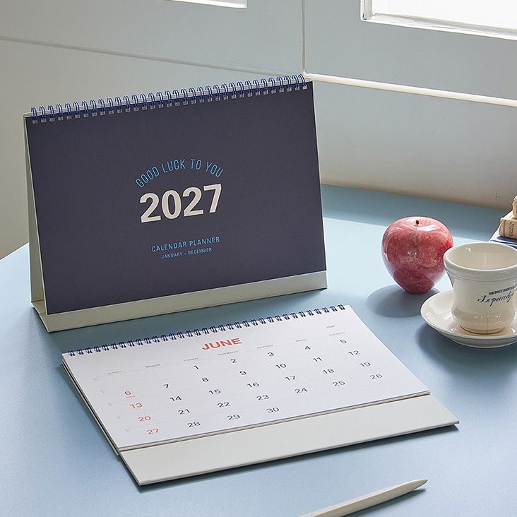 테이블토크 2027년 대형 탁상달력 2027 스케줄 달력 스케줄러 27년 데스크캘린더 A4 - 상세 이미지 2