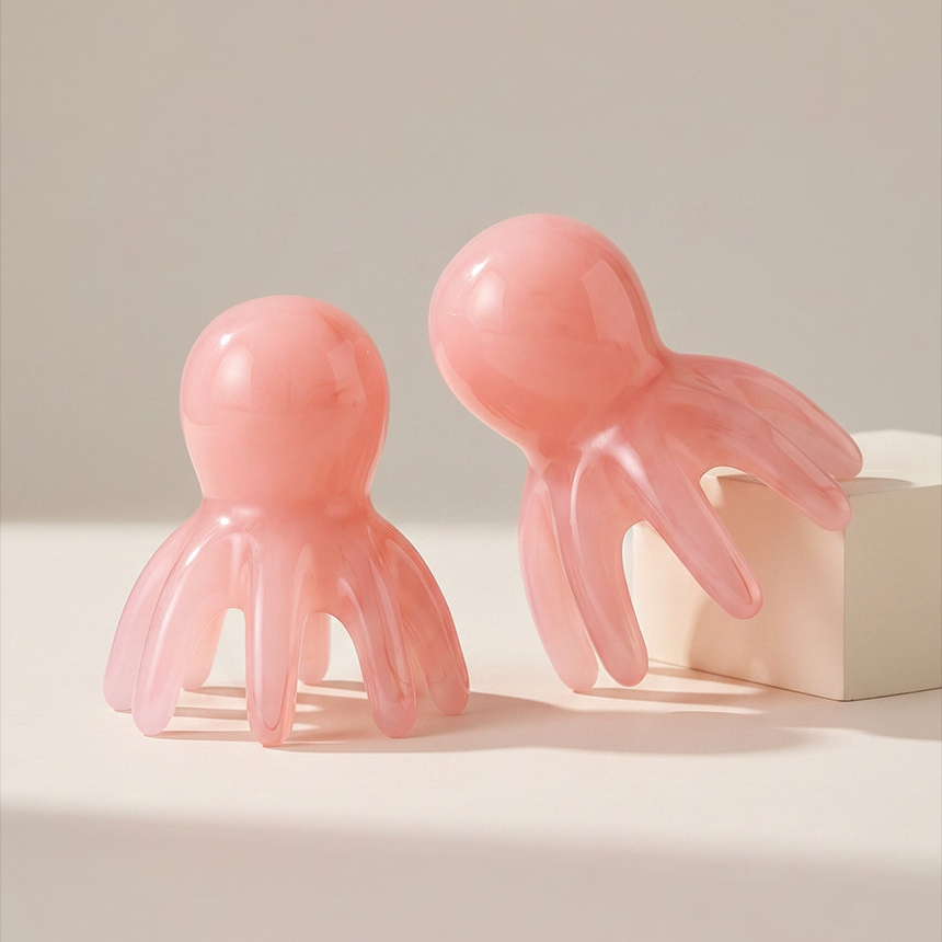 두피 괄사 1+1 마사지 어깨 림프 순환 경락 얼굴 승모근 어깨 머리 지압 이미지 8