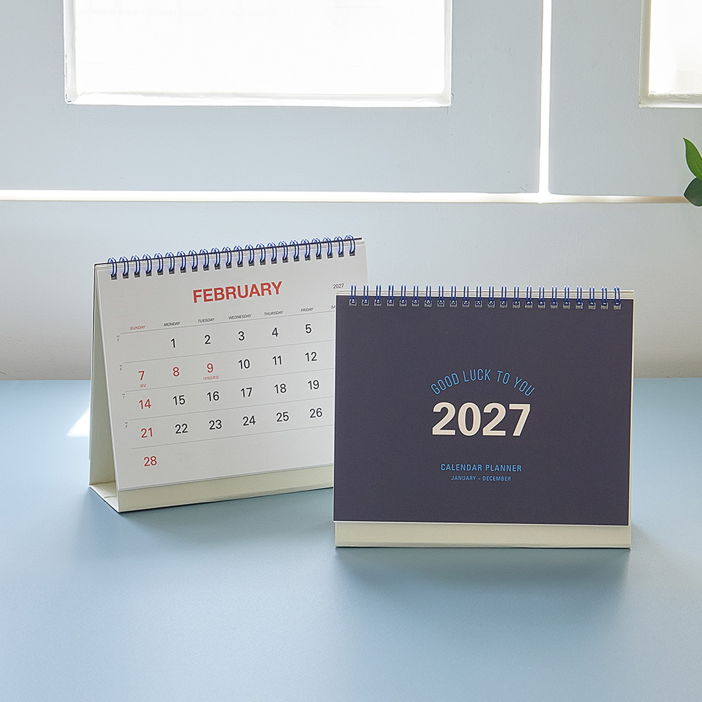 테이블토크 2027년 탁상달력 2027 스케줄 달력 스케줄러 27년 데스크캘린더 - 상세 이미지 2