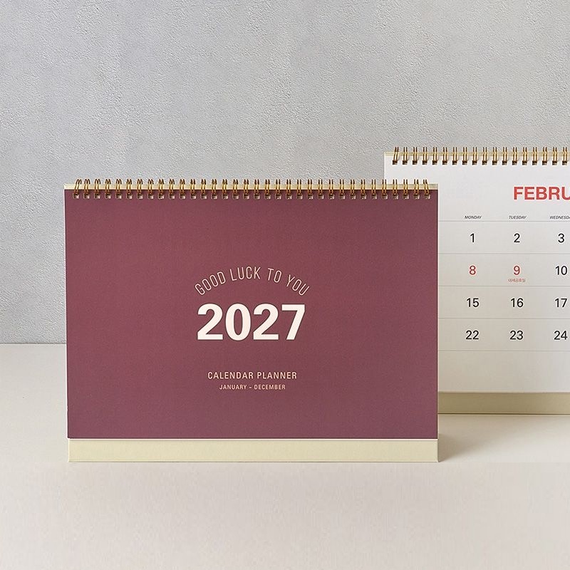 테이블토크 2027년 대형 탁상달력 2027 스케줄 달력 스케줄러 27년 데스크캘린더 A4 - 상품 이미지