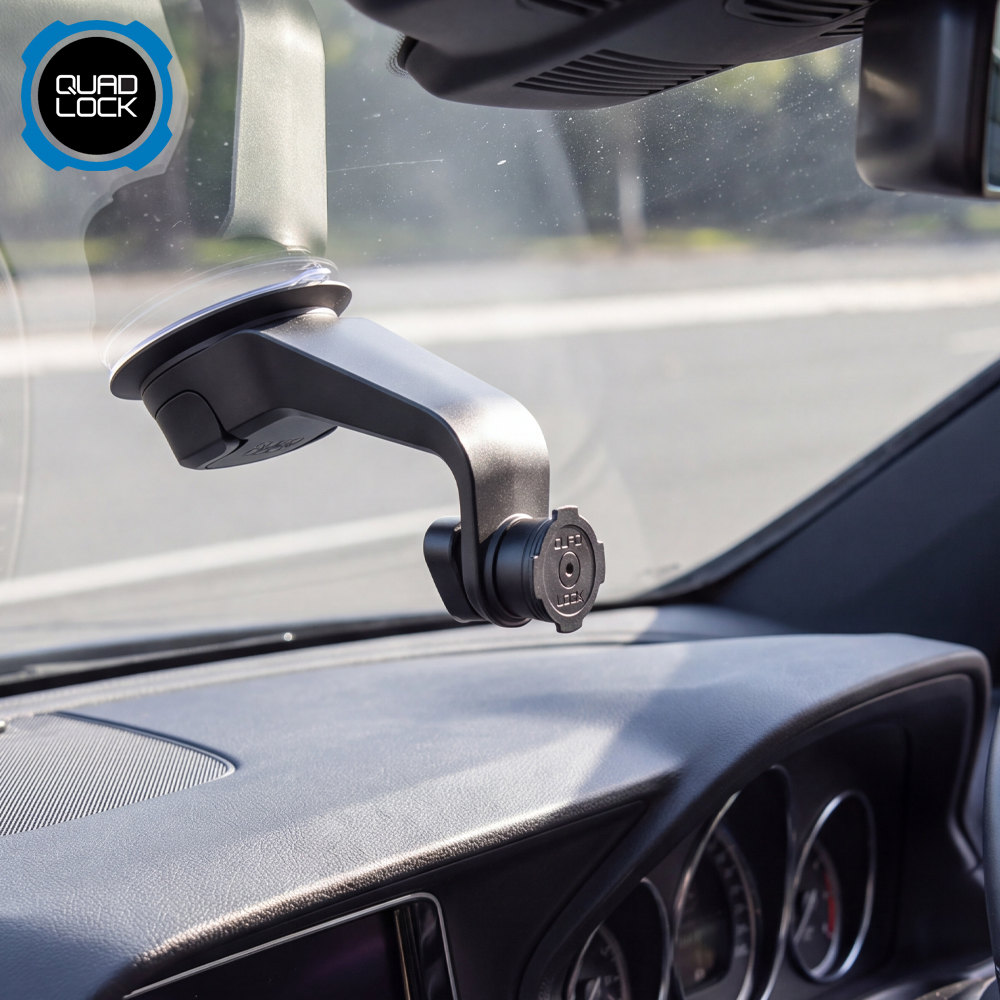 쿼드락 차량용 핸드폰 거치대 흡착식 윈도우 대시 마운트 V6 QLM-CAR-6 - 상품 이미지