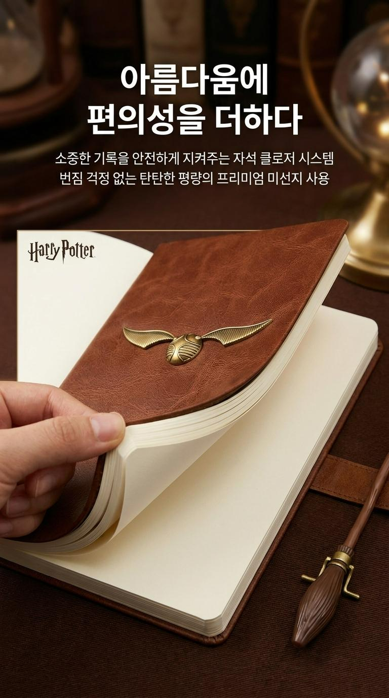 해리포터 골든 스니치 퀴디치 파이어볼 다이어리 A5 이미지 6