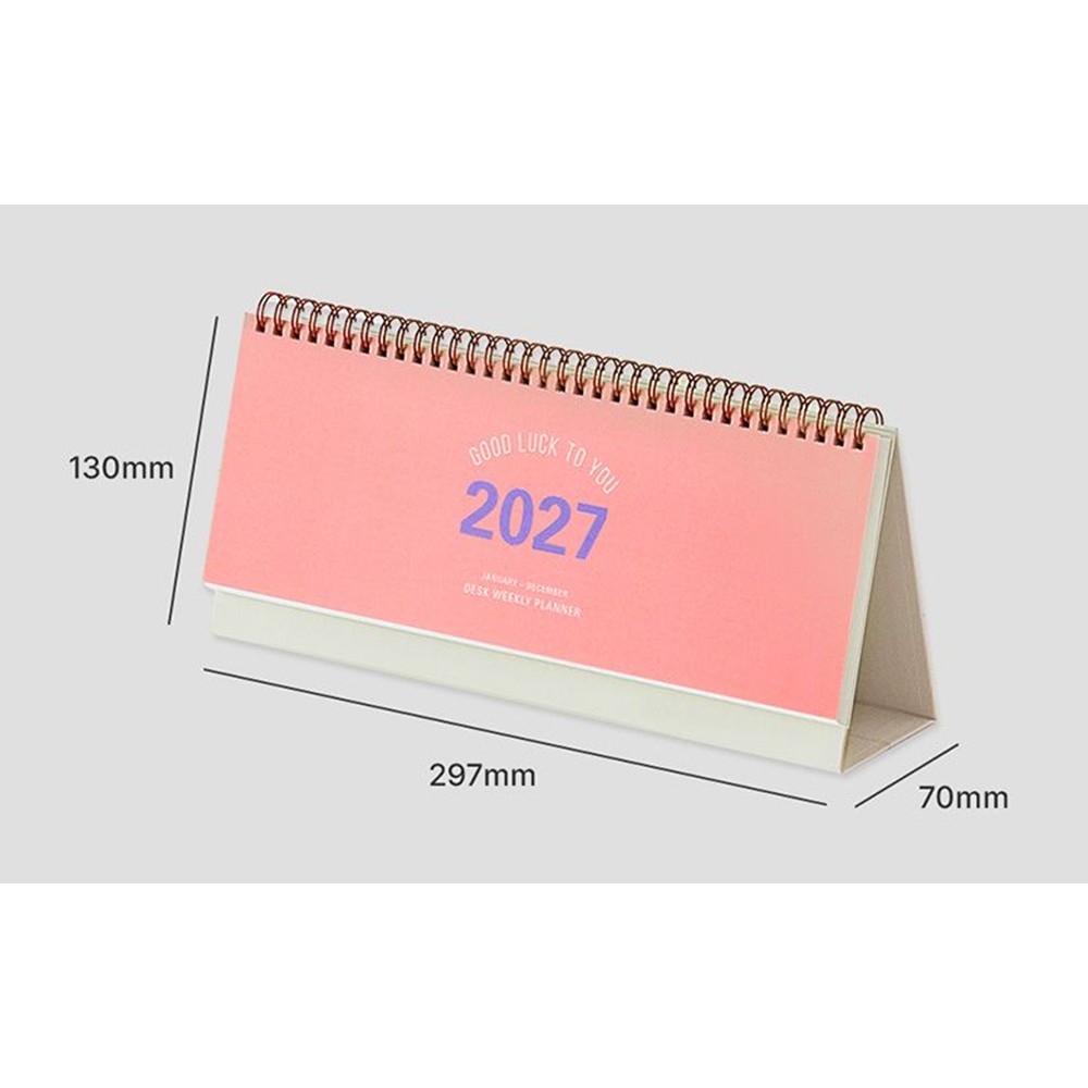 27년 위클리 플래너 달력 가로형 2027년 데스크 주간 메모 스케줄러 2027 테이블토크 - 상세 이미지 5