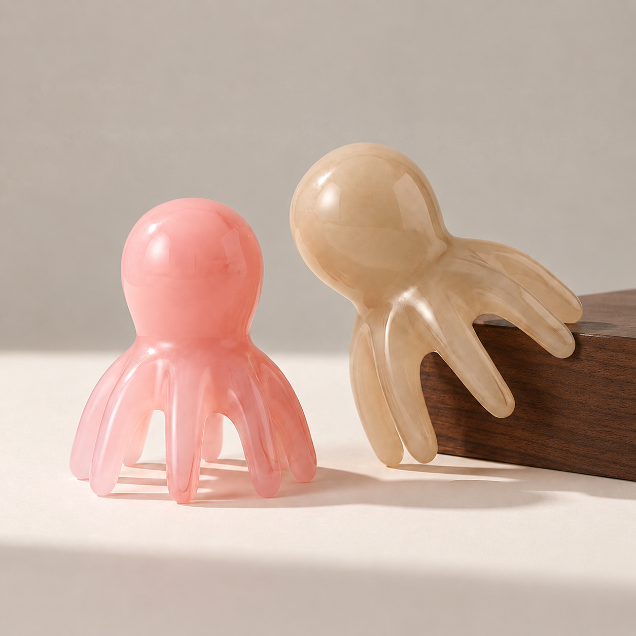 두피 괄사 1+1 마사지 어깨 림프 순환 경락 얼굴 승모근 어깨 머리 지압 - 상세 이미지 2