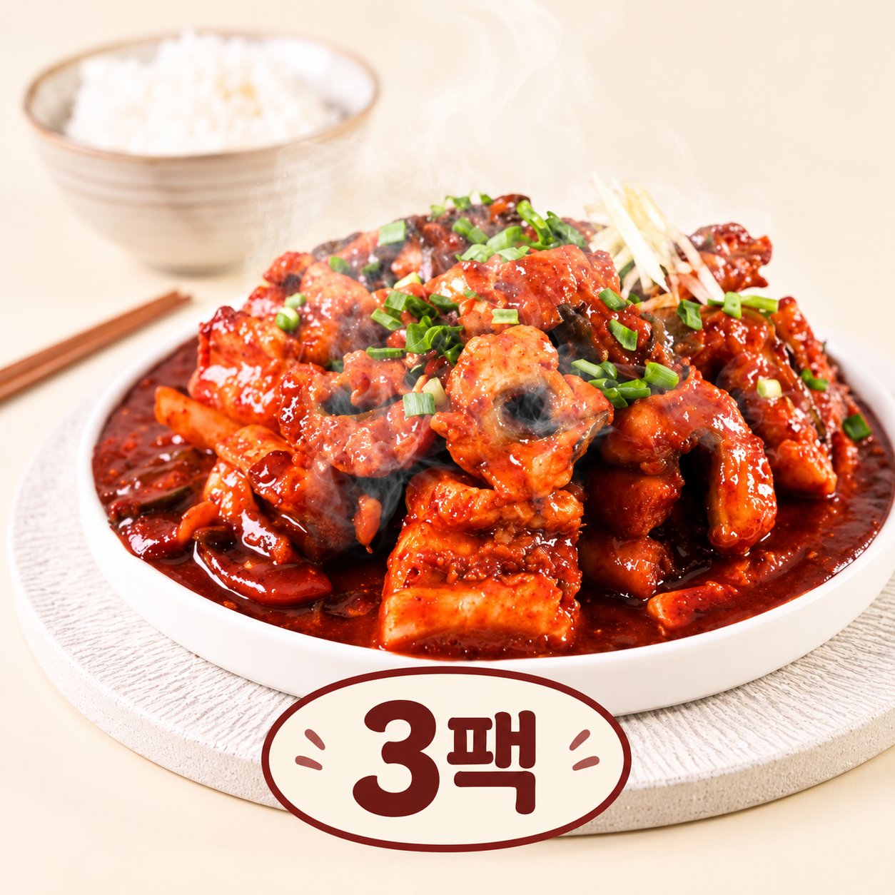 [몸보신 야식] 장어두루치기 3팩 세트 설국 전통 부산 범일동 원조 국내산 - 상품 이미지