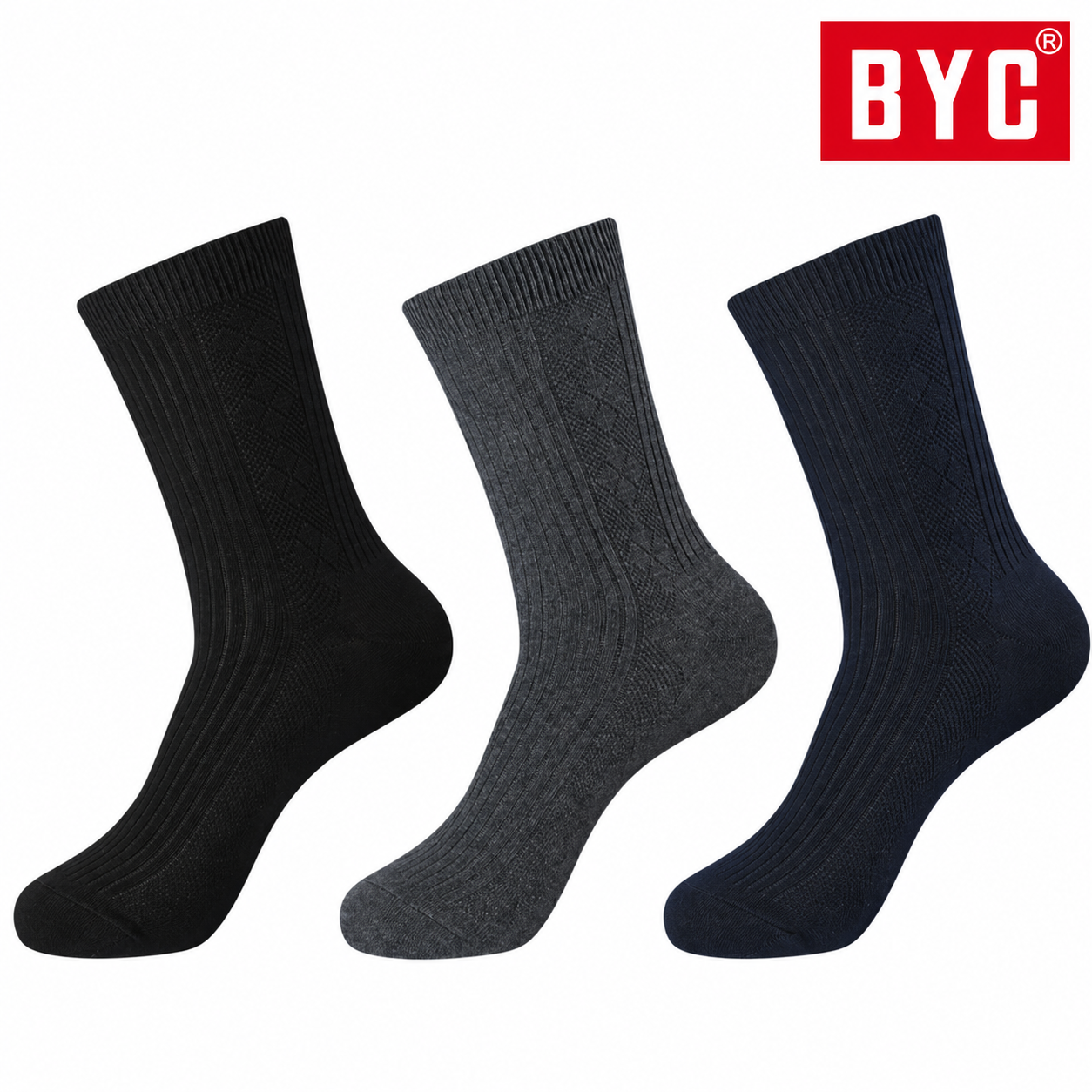 비와이씨 BYC 빅사이즈 국내산 남성 맥시엄 장목양말 10켤레 sms1106 - 메인 이미지