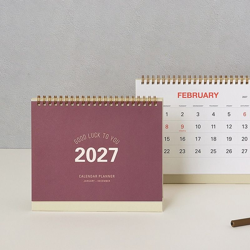 테이블토크 2027년 탁상달력 2027 스케줄 달력 스케줄러 27년 데스크캘린더 - 상세 이미지 4