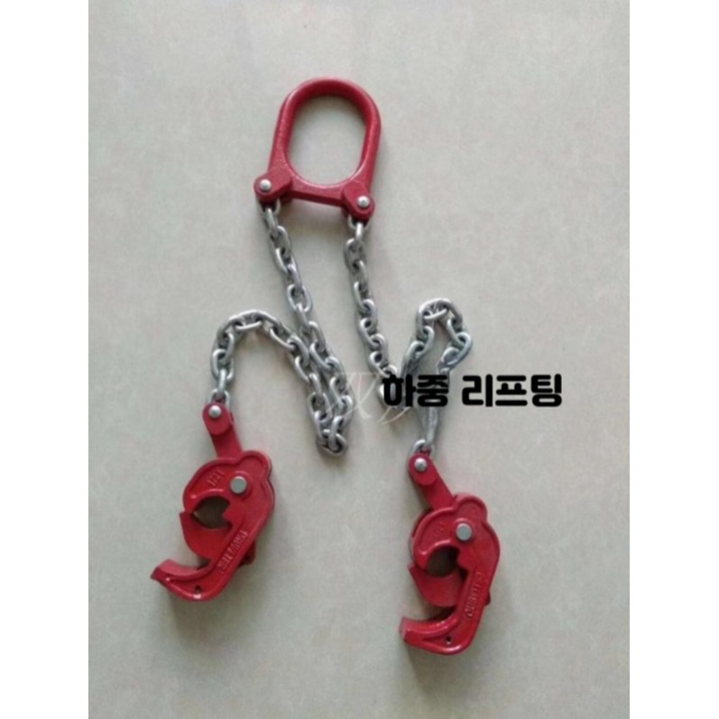 빔 클램프 C 수평 H빔용 2톤 리프팅 하카 철판 스텐 후크 레일 홀딩 단조 행클램프 - 상세 이미지 5