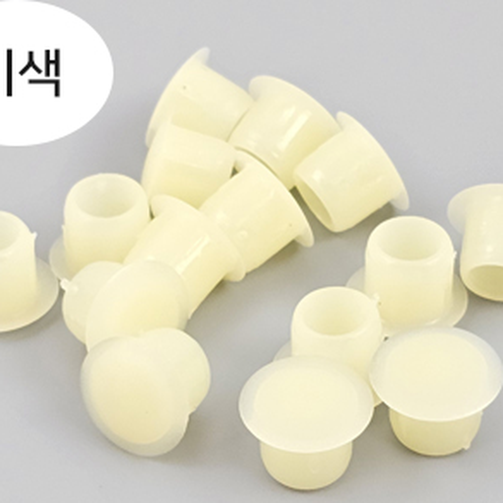 PVC재질가구마감피스커버 미색피스캡 깔끔마감구멍마개 8mm 2000개 이미지 6