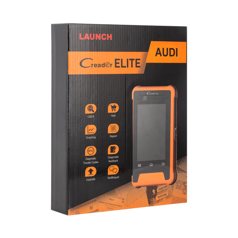 자동차 진단기 차량용 배터리 전압 점검 측정기 스캐너 차량 고장 진단 코드 확인 Elite AUDI 해외 구성 - 상품 이미지