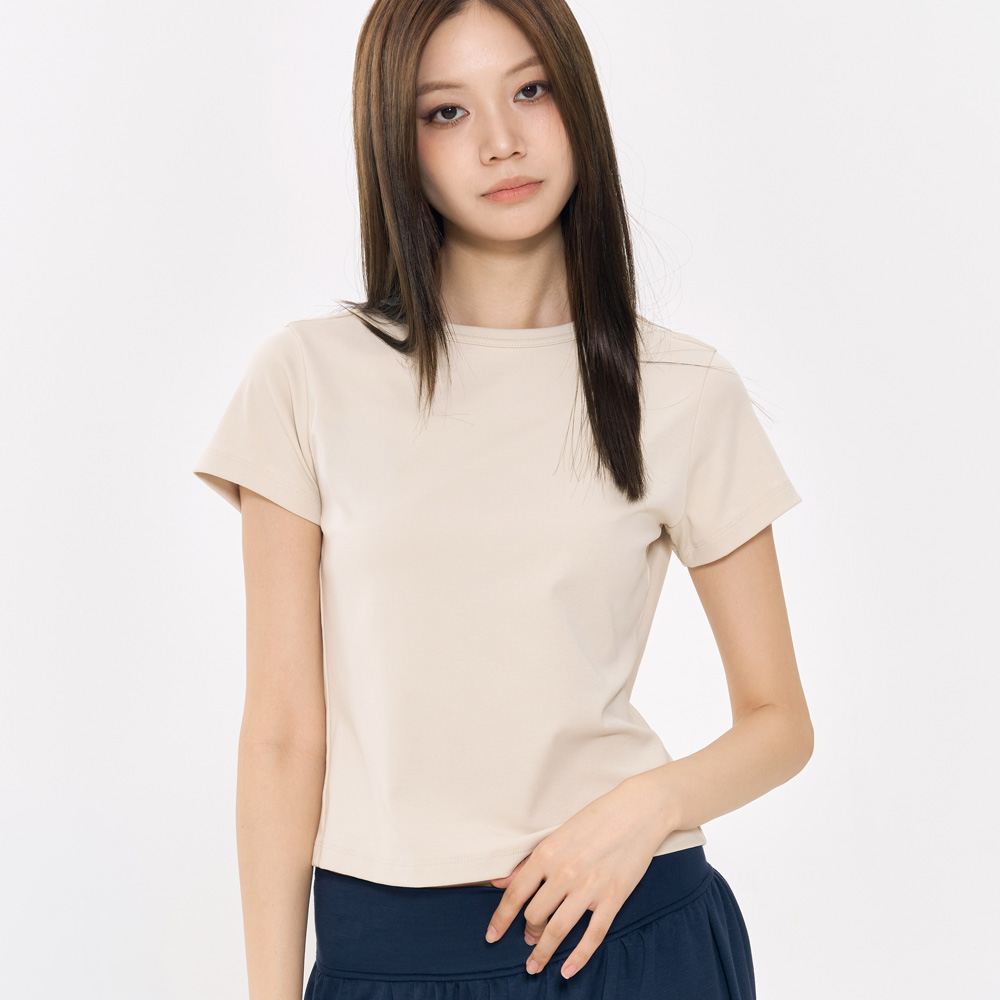 코튼스판 캡소매 반팔티 CDRA26A01 이미지 7