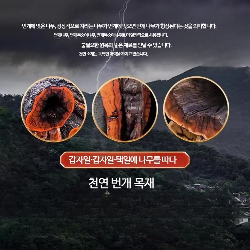 대추나무염주 팔찌 벽조목 소원성취 수제 옥무늬 구슬 1.8mm 남성 번개나무 - 상세 이미지 4