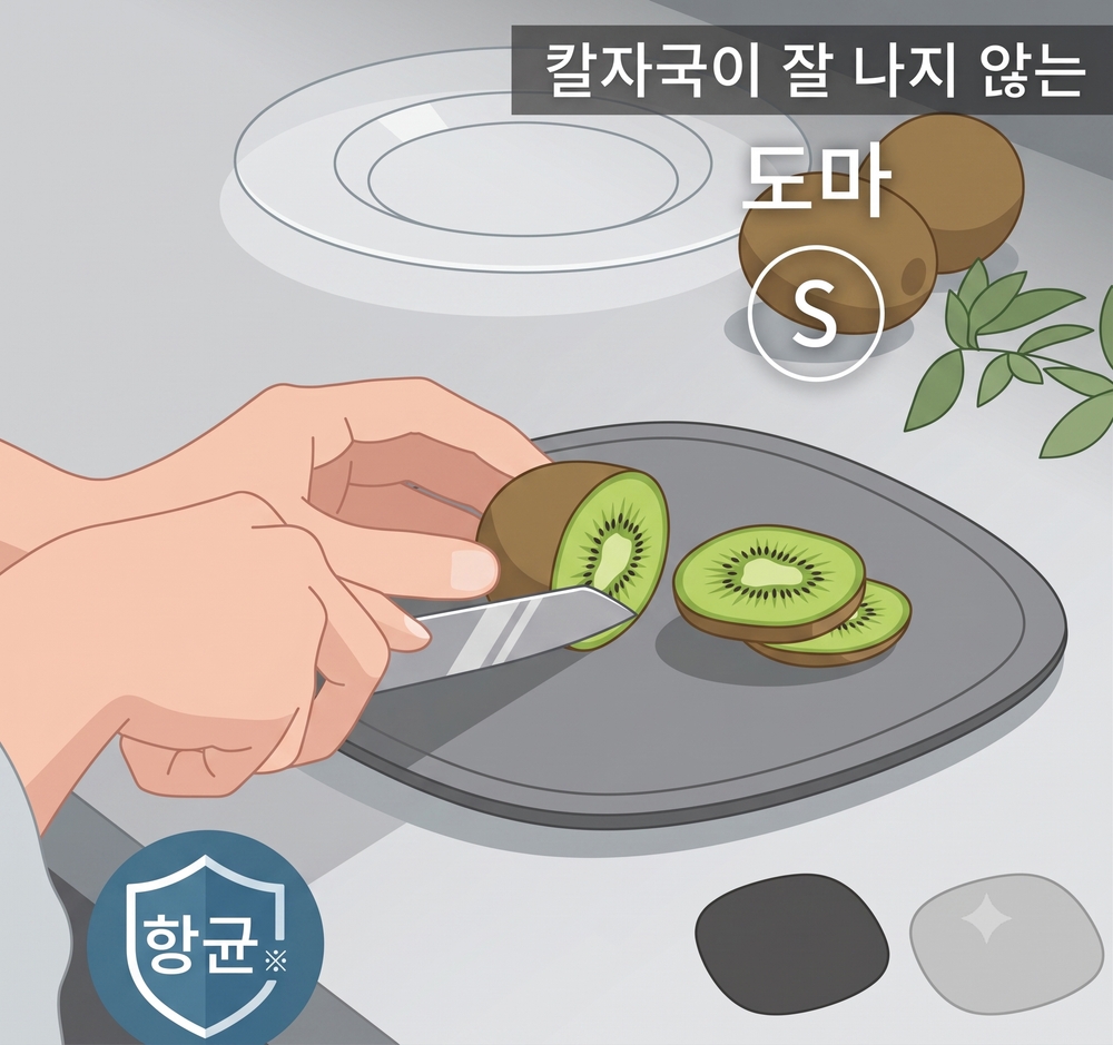 일본마나도마 Marna 미끄럼방지 TPU 도마 S M K807 - 상세 이미지 2