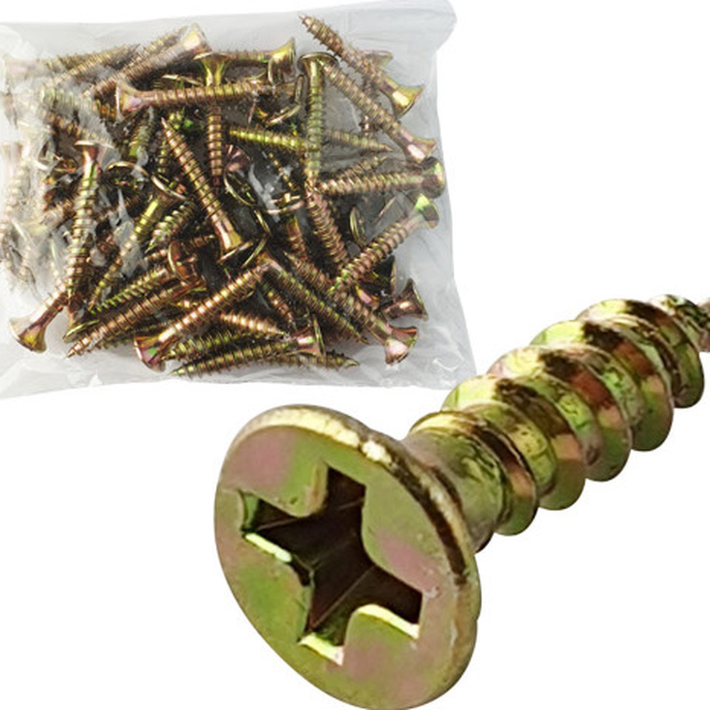 천연색가구조립목공피스 고정력강화DIY작업목공나사 풀림방지목재나사 3.5mm - 상세 이미지 2