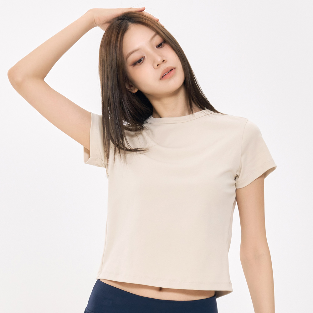 코튼스판 캡소매 반팔티 CDRA26A01 - 상품 이미지