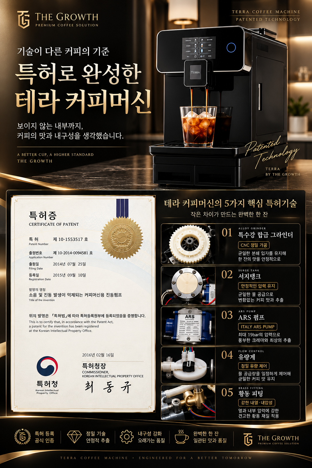전자동커피머신기 업소용자동커피머신 원두 사무실 미용실 식당 병원 스터디카페 테라 401 터치 - 상세 이미지 4