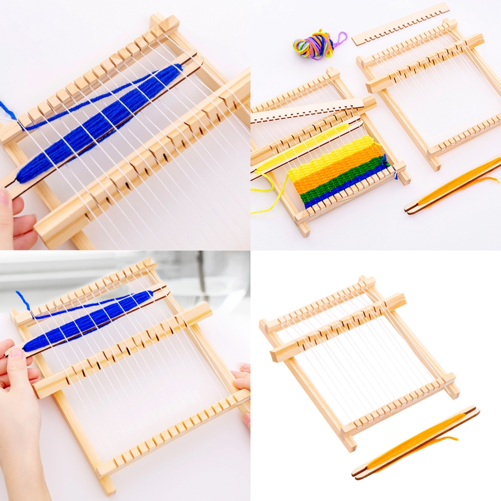 미니 직조기 위빙틀 직조틀 diy 입문용 양말목 베틀 취미 티코스터 만들기 - 상품 이미지