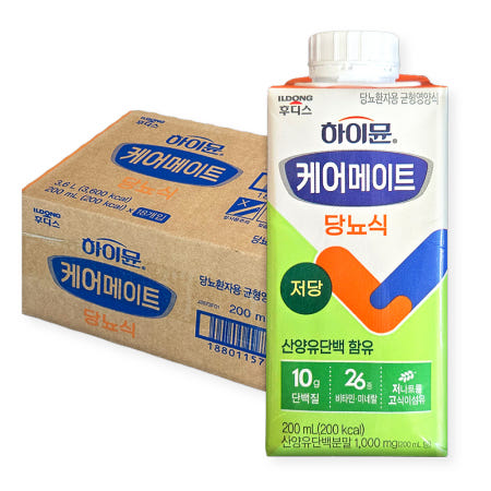 하이뮨 케어메이트 당뇨식 200ml x 18박스