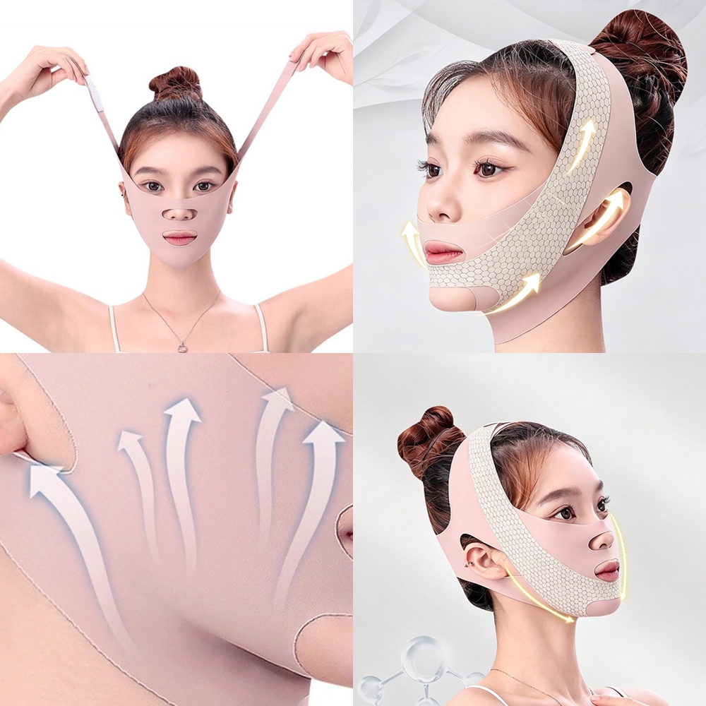 얼굴 턱 턱살 리프팅 밴드 브이라인 땡기기 턱선 이중턱 관리 땡기미 - 상품 이미지