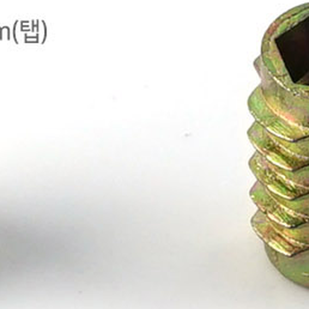 목재전용목재연결인서트너트 셀프조립DIY가구 육각렌치결합가구조립번데기너트 8x20 500개입 - 상세 이미지 2